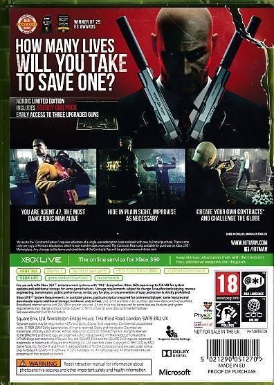 Hitman Absolution - XBOX 360 (B Grade) (Genbrug)